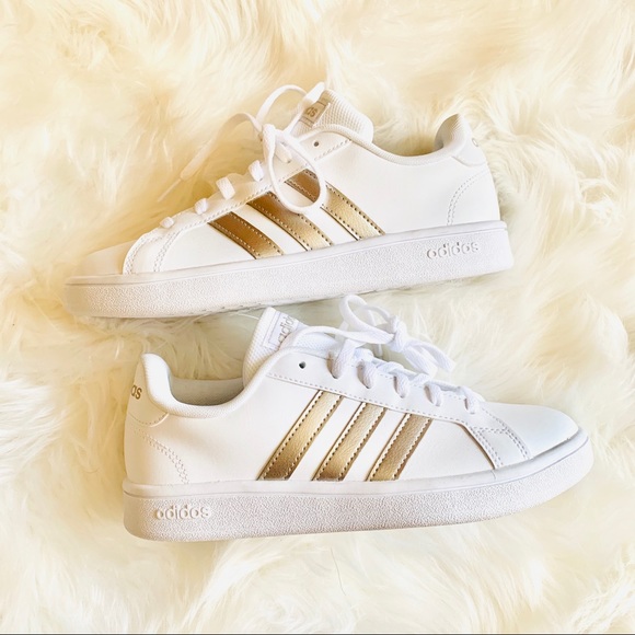 adidas Shoes - GOLD GRAND COURT BASE SHOES👟